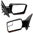 Driver and Passenger Side Mirror, Power Adjust, Heated, Power Folding, Paintable, In-housing Signal Light, With Memory, With Puddle Light, No Auto-Dim