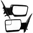 Driver and Passenger Side Mirror, Manual Adjust, Non-Heated, Manual Folding, Textured Black, No Signal Light, No Memory, No Puddle Light, No Auto-Dim, No Blind Spot Feature