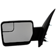 Driver and Passenger Side Mirror, Manual Adjust, Non-Heated, Manual Folding, Textured Black, No Signal Light, No Memory, No Puddle Light, No Auto-Dim, No Blind Spot Feature