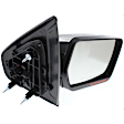 Driver and Passenger Side Mirror, Power Adjust, Heated, Power Folding, Chrome, In-housing Signal Light, With Memory, With Puddle Light, No Auto-Dim