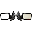 Driver and Passenger Side Mirror, Power Adjust, Heated, Power Folding, Textured Black, In-housing Signal Light, No Memory, With Puddle Light, No Auto-Dim, No Blind Spot Feature