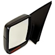 Driver and Passenger Side Mirror, Power Adjust, Heated, Power Folding, Textured Black, In-housing Signal Light, No Memory, With Puddle Light, No Auto-Dim, No Blind Spot Feature