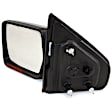 Driver and Passenger Side Mirror, Power Adjust, Heated, Power Folding, Textured Black, In-housing Signal Light, No Memory, With Puddle Light, No Auto-Dim, No Blind Spot Feature