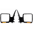Driver and Passenger Side Mirror, Power Adjust, Heated, Power Folding, Chrome, In-housing Signal Light, With Memory, With Puddle Light, No Auto-Dim, No Blind Spot Feature