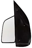 Driver and Passenger Side Non-Towing Mirrors, Manual Adjust, Non-Heated, Textured Black, Manual Folding, No Signal Light, No Puddle Light, Swing Lock Type, Flat Glass