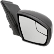 Driver and Passenger Side Mirrors, Power Adjust, Manual Folding, Non-Heated, Textured Black, No Signal Light, No Memory, No Puddle Light, No Auto-Dimming, No Blind Spot Feature