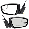 Driver and Passenger Side Mirrors, Power Adjust, Manual Folding, Heated, Paintable, In-housing Signal Light, With memory, With Puddle Light, No Auto-Dimming, No Blind Spot Feature