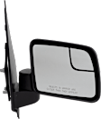Driver and Passenger Side Mirror, Manual Adjust, Non-Heated, Manual Folding, Textured Black, No Signal Light, No Memory, No Puddle Light, No Auto-Dim, With Blind Spot Glass