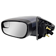 Driver and Passenger Side Mirror, Power Adjust, Heated, Manual Folding, Textured Black, No Signal Light, No Memory, With Puddle Light, No Auto-Dim, With Blind Spot Glass