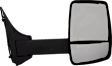 4-bolt mount, Driver and Passenger Side Towing Mirror, Manual Adjust, Non-Heated, Manual Folding, Textured Black