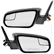 Driver and Passenger Side Mirrors, Power Adjust, Non-Folding, Non-Heated, With 1 Paintable and 1 Textured Black Cap, No Signal Light, No Memory, No Puddle Light, No Auto-Dimming