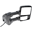 Driver and Passenger Side Towing Mirror, Power Adjust, Heated, Power Folding, With 1 Chrome and 1 Paintable Cap, In-housing Signal Light, No Memory, No Puddle Light, No Auto-Dim