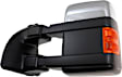 Driver and Passenger Side Towing Mirror, Power Adjust, Heated, Power Folding, With 1 Chrome and 1 Paintable Cap, In-housing Signal Light, No Memory Recall, w/ Marker Light (Upgrade Power-Fold)