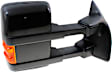 Driver and Passenger Side Towing Mirror, Power Adjust, Heated, Power Folding, With 1 Chrome and 1 Paintable Cap, In-housing Signal Light, No Memory Recall, w/ Marker Light (Upgrade Power-Fold)