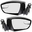 Driver and Passenger Side Mirrors, Power Adjust, Manual Folding, Non-Heated, Paintable, In-housing Signal Light, No Memory, No Puddle Light, No Auto-Dimming, With Blind Spot Glass