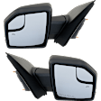 Driver and Passenger Side Mirror, Power Adjust, Heated, Manual Folding, Textured Black, In-housing Signal Light, Without Memory Recall, With Puddle Light, No Auto-Dimming, Without Blind Spot Monitor