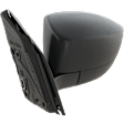 Sedan Driver and Passenger Side Mirror, Power Adjust, Non-Heated, Manual Folding, Textured Black, No Signal Light, No Memory, No Puddle Light, No Auto-Dim, With Blind Spot Glass