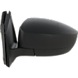 Sedan Driver and Passenger Side Mirror, Power Adjust, Non-Heated, Manual Folding, Textured Black, No Signal Light, No Memory, No Puddle Light, No Auto-Dim, With Blind Spot Glass