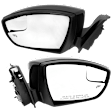 Driver and Passenger Side Mirrors, Power Adjust, Manual Folding, Heated, Paintable, In-housing Signal Light, No Memory, With Puddle Light, No Auto-Dimming, With Blind Spot Glass