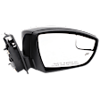 Driver and Passenger Side Mirrors, Power Adjust, Manual Folding, Heated, Paintable, In-housing Signal Light, No Memory, With Puddle Light, No Auto-Dimming, With Blind Spot Glass