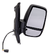 Driver and Passenger Side Mirror, Power Adjust, Heated, Manual Folding, Textured Black, In-housing Signal Light, No Memory, No Puddle Light, No Auto-Dim, No Blind Spot Feature