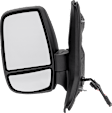 Driver and Passenger Side Mirror, Power Adjust, Non-Heated, Manual Folding, Textured Black, No Signal Light, No Memory, No Puddle Light, No Auto-Dim, No Blind Spot Feature