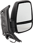Driver and Passenger Side Mirror, Power Adjust, Non-Heated, Manual Folding, Textured Black, No Signal Light, No Memory, No Puddle Light, No Auto-Dim, No Blind Spot Feature