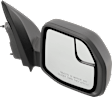 2022-2024 Ford Maverick - Driver and Passenger Side Mirror, Power Adjust, Non-Heated, Manual Folding, Textured Black, No Signal Light, No Memory, No Puddle Light, No Auto-Dim, With Blind Spot Glass