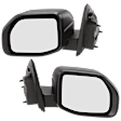 Driver and Passenger Side Mirror, Manual Adjust, Non-Heated, Manual Folding, Textured Black, No Signal Light, No Memory, No Puddle Light, No Auto-Dim, No Blind Spot Feature