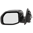 Driver and Passenger Side Mirror, Manual Adjust, Non-Heated, Manual Folding, Textured Black, No Signal Light, No Memory, No Puddle Light, No Auto-Dim, No Blind Spot Feature