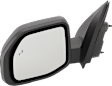 2022 Ford Maverick - Driver and Passenger Side Mirror, Power Adjust, Non-Heated, Textured Black, Manual Folding, No Signal Light, With Blind Spot Detection in Glass, No Memory, No Puddle Light, No Auto-Dimming