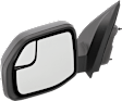 Driver and Passenger Side Mirror, Power Adjust, Heated, Manual Folding, Paintable, No Signal Light, No Memory, No Puddle Light, No Auto-Dim, With Blind Spot Glass