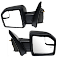 Driver and Passenger Side Mirror, Power Adjust, Heated, Power Folding, Paintable, In-housing Signal Light, With Memory, With Puddle Light, No Auto-Dim, With Blind Spot Glass