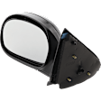 Driver and Passenger Side Non-Towing Mirrors, Manual Adjust, Manual Folding, Non-Heated, Textured Black, No Signal Light, No Memory, No Puddle Light, No Auto-Dimming