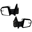 Driver and Passenger Side Mirror, Power Adjust, Heated, Power Folding, Chrome, In-housing Signal Light, With Memory, With Puddle Light, No Auto-Dim, With Blind Spot Glass