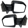 Driver and Passenger Side Mirror, Power Adjust, Heated, Power Folding, Paintable, In-housing Signal Light, With Memory, With Puddle Light, No Auto-Dim, With Blind Spot Detection in Glass