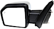 Driver and Passenger Side Non-Towing Mirrors, Power Adjust, Heated, Power Folding, Chrome, In-housing Signal Light, With Memory, With Puddle Light, With BSD in Glass, 22-Pin Rectangular Connector