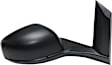 Driver and Passenger Side Mirror, Manual Adjust, Non-Heated, Manual Folding, Textured Black, No Signal Light, No Memory, No Puddle Light, No Auto-Dim, With Blind Spot Glass