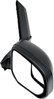 Driver and Passenger Side Mirror, Manual Adjust, Non-Heated, Manual Folding, Textured Black, No Signal Light, No Memory, No Puddle Light, No Auto-Dim, With Blind Spot Glass