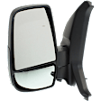 Driver and Passenger Side Mirror, Power Adjust, Non-Heated, Manual Folding, Textured Black, No Signal Light, No Memory, No Puddle Light, No Auto-Dim, No Blind Spot Feature