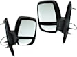 Driver and Passenger Side Mirror, Power Adjust, Non-Heated, Manual Folding, Textured Black, No Signal Light, Without Memory Recall, No Puddle Light, No Auto-Dimming, No Blind Spot Feature