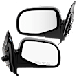Driver and Passenger Side Mirrors, Manual Adjust, Manual Folding, Non-Heated, Textured Black, No Signal Light, No Memory, No Puddle Light, No Auto-Dimming