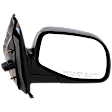 Driver and Passenger Side Mirrors, Manual Adjust, Manual Folding, Non-Heated, Textured Black, No Signal Light, No Memory, No Puddle Light, No Auto-Dimming