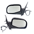 Driver and Passenger Side Mirrors, Power Adjust, Manual Folding, Non-Heated, Textured Black, No Signal Light, No Memory, No Puddle Light, No Auto-Dimming, No Blind Spot Feature
