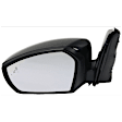 Driver and Passenger Side Mirrors, Power Adjust, Manual Folding, Heated, Paintable, In-housing Signal Light, With memory, With Puddle Light, No Auto-Dimming, With Blind Spot Detection in Glass