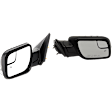 2014 Ford Explorer - Driver and Passenger Side Mirror, Power Adjust, Heated, Paintable, Power Folding, In-housing Signal Light, No Blind Spot Feature, No Memory, With Puddle Light, No Auto-Dimming
