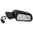 Driver and Passenger Side Mirror, Power Adjust, Non-Heated, Manual Folding, Paintable, No Signal Light, No Memory, No Puddle Light, No Auto-Dim, With Blind Spot Glass
