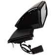 Driver and Passenger Side Mirror, Power Adjust, Non-Heated, Manual Folding, Paintable, No Signal Light, No Memory, No Puddle Light, No Auto-Dim, With Blind Spot Glass