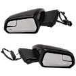 Driver and Passenger Side Mirror, Power Adjust, Heated, Manual Folding, Paintable, In-housing Signal Light, No Memory, With Puddle Light, No Auto-Dim, With Blind Spot Glass