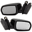 Driver and Passenger Side Mirror, Power Adjust, Heated, Manual Folding, Paintable, In-housing Signal Light, With Memory, No Puddle Light, No Auto-Dim, With Blind Spot Detection in Glass